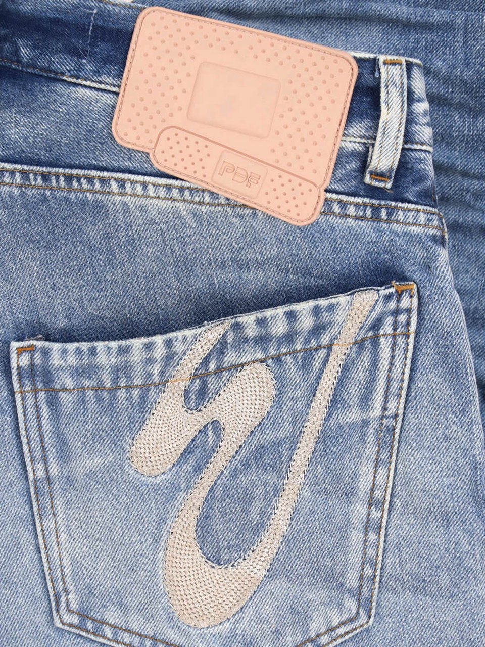 PDF di Domenico Formichetti Blue Rich Kid Vintage Wide-Leg Jeans Blauw