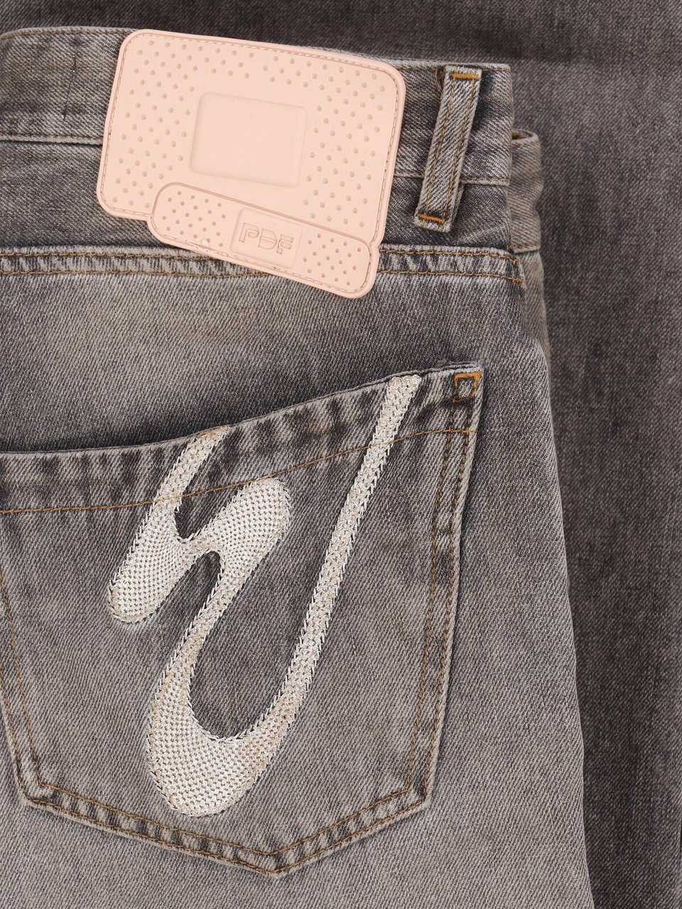PDF di Domenico Formichetti Gray Rich Kid Wide-Leg Jeans Grijs