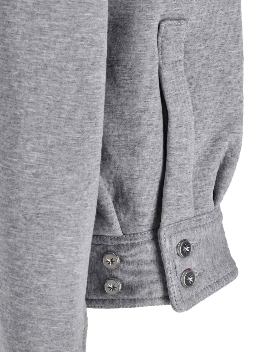 PDF di Domenico Formichetti Logo Hooded Cardigan – Grey Grijs