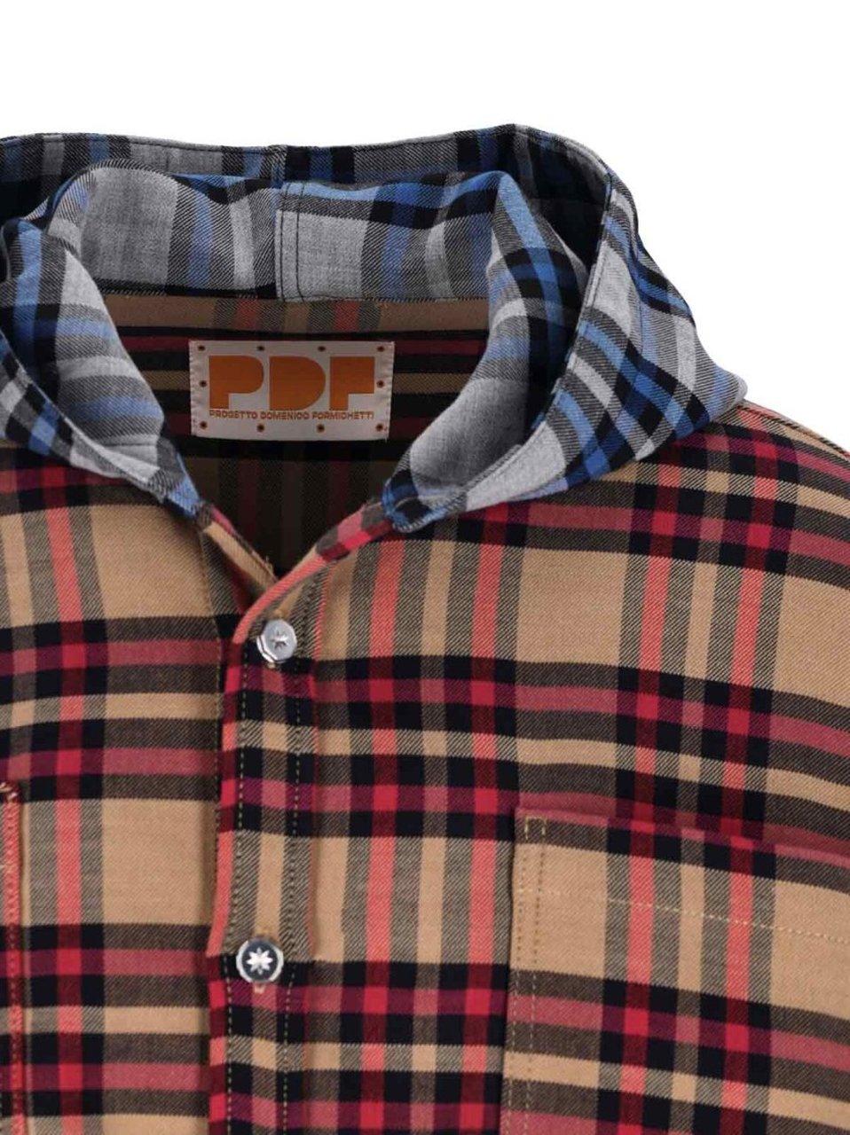 PDF di Domenico Formichetti Striped Hooded Shirt – Multicolor Divers
