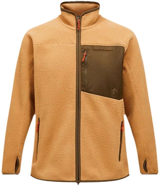 Peak Performance Pile Zip Fleece Beige