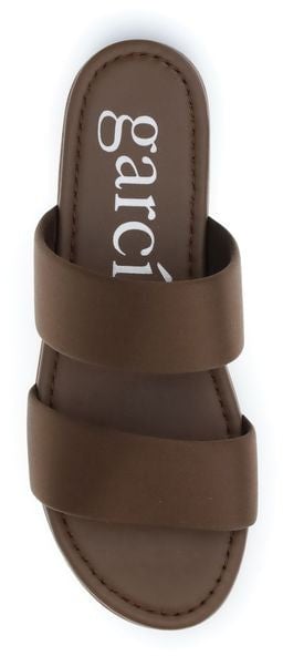 Pedro Garcia Pedro García Brown Silk Flat Sandals Bruin