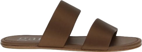Pedro Garcia Pedro García Brown Silk Flat Sandals Bruin
