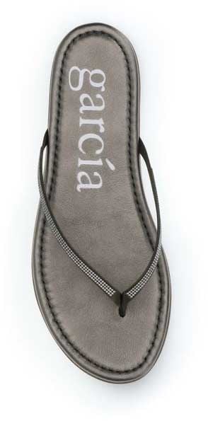 Pedro Garcia Pedro García Bicolor Crystals Flat Sandals Divers