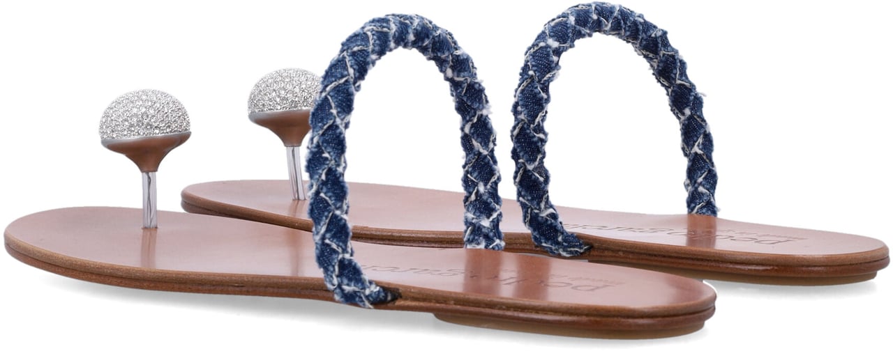Pedro Garcia Pipa Sandals Denim/Crystal Blauw