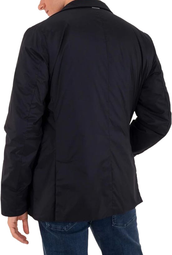 People Of Shibuya Blue Polyester Coat Blauw