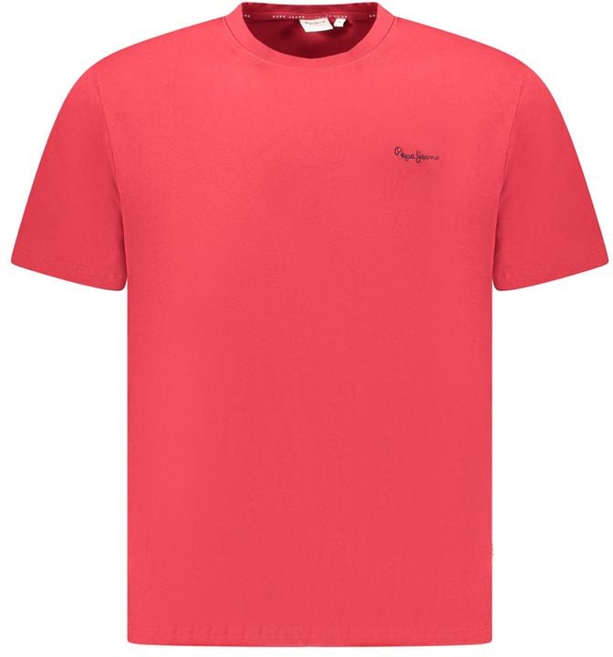 Pepe Jeans Pepe Jeans Red Cotton Men T-Shirt Rood