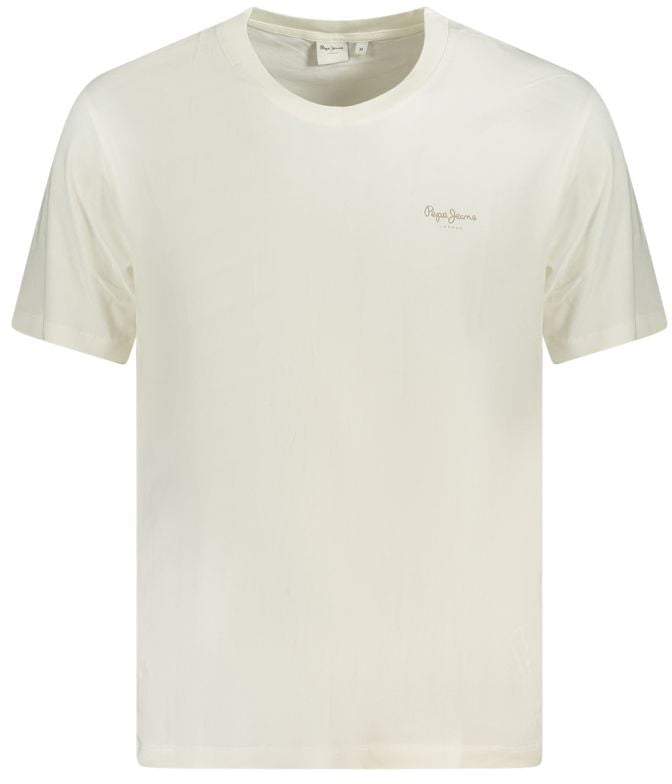 Pepe Jeans White Cotton T-Shirt Wit