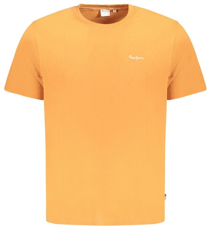 Pepe Jeans Arancione Cotton Men T-Shirt Oranje