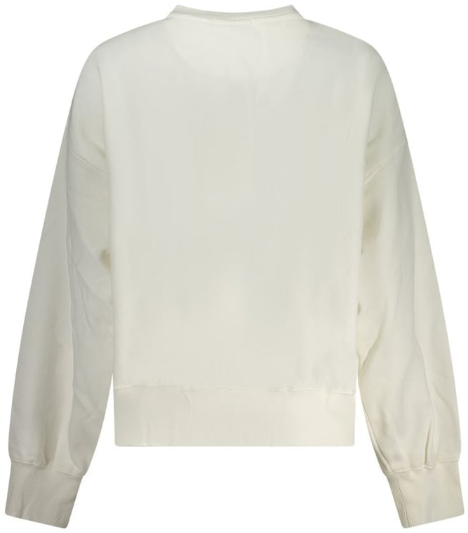Pepe Jeans Bianco Cotton Womens Sweatshirt Wit