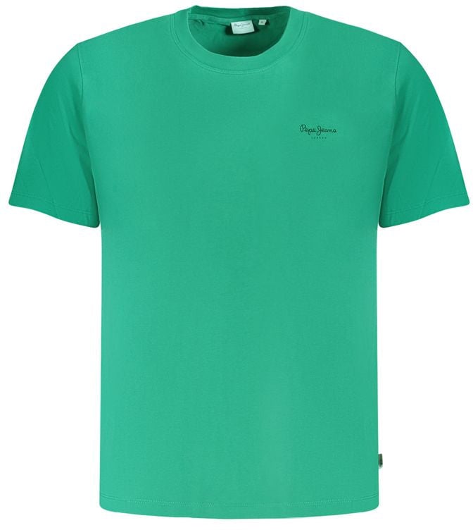 Pepe Jeans Verde Cotton Men T-Shirt Groen