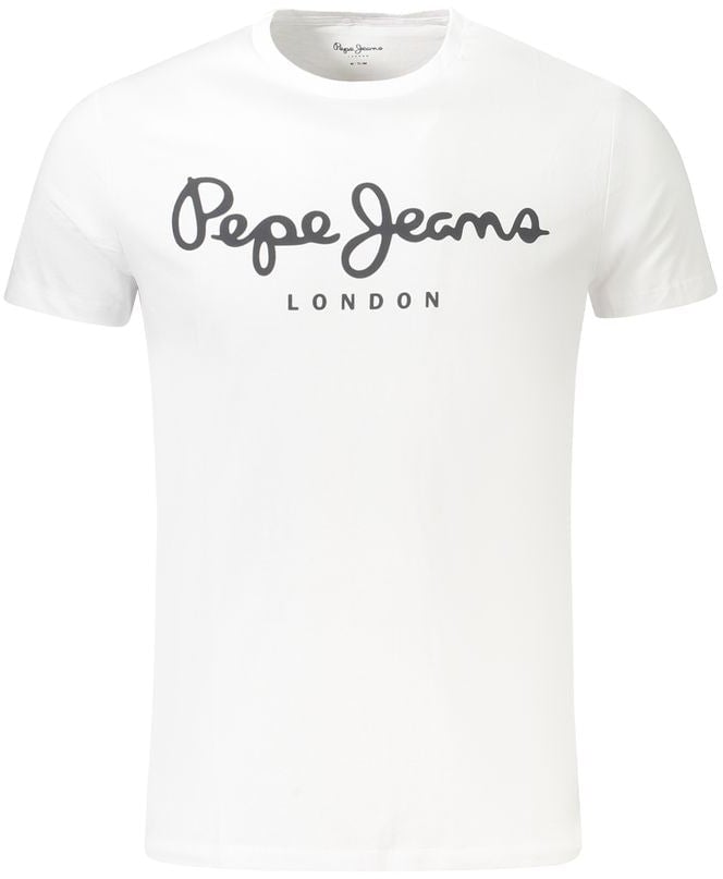 Pepe Jeans White Cotton Men TShirt Wit