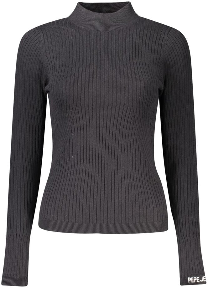 Pepe Jeans Black Cotton Women Sweater Zwart