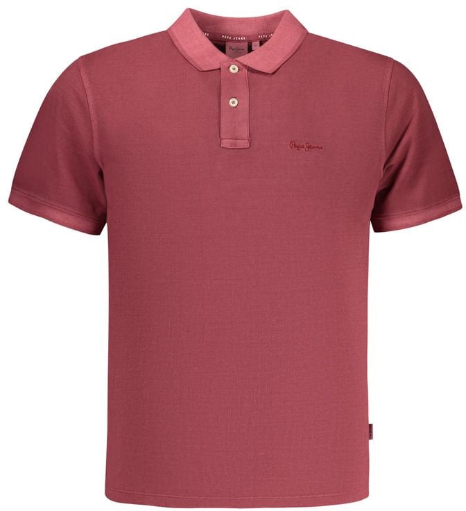 Pepe Jeans Red Cotton Men's Polo Shirt Rood