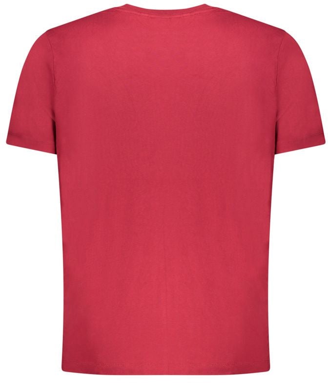 Pepe Jeans Red Cotton Men T-Shirt Rood