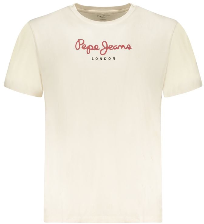 Pepe Jeans Beige Cotton Men's T-Shirt Beige