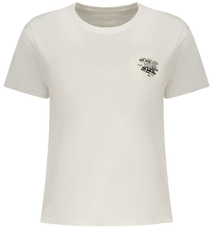 Pepe Jeans White Cotton Women T-Shirt Wit