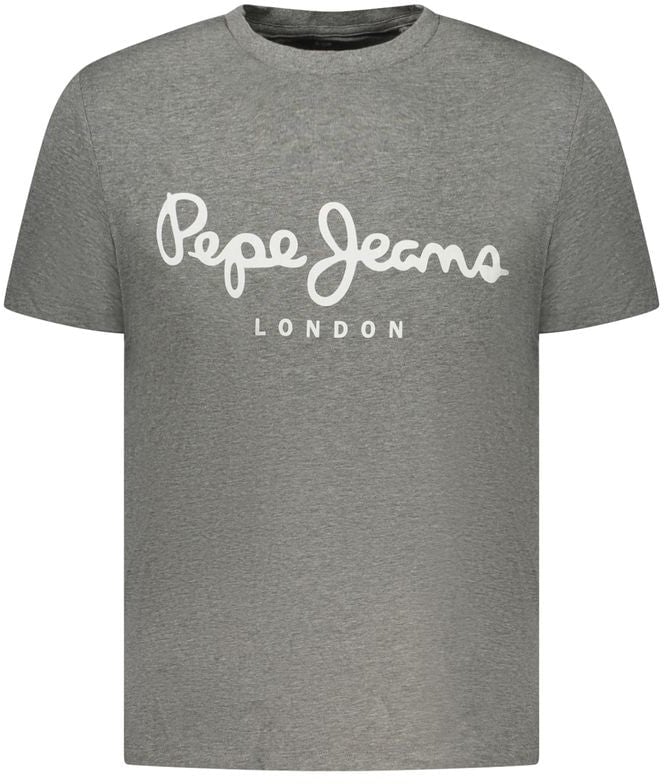 Pepe Jeans Grigio Cotton Men T-Shirt Grijs