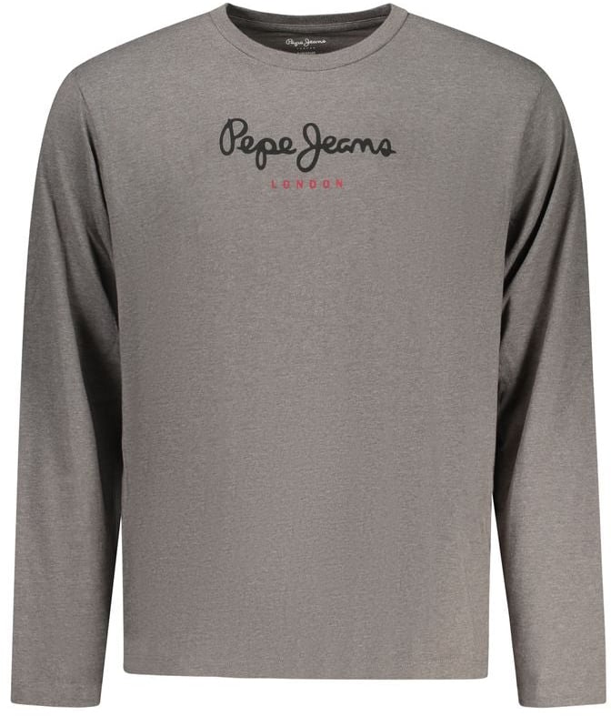 Pepe Jeans Grigio Cotton Men T-Shirt Grijs