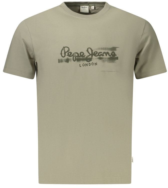 Pepe Jeans Verde Cotton Men T-Shirt Groen