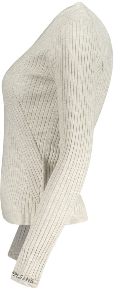 Pepe Jeans Grigio Cotton Women's Sweater Grijs