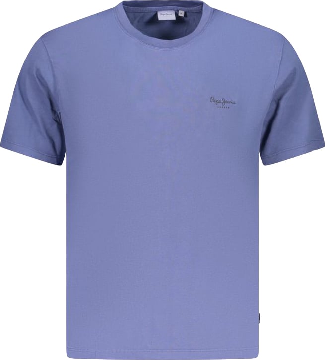 Pepe Jeans Blue Cotton Men's T-Shirt Blauw