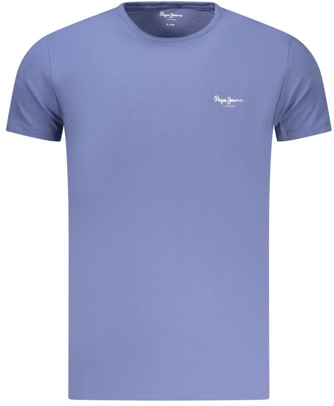 Pepe Jeans Blu Cotton Men T-Shirt Blauw