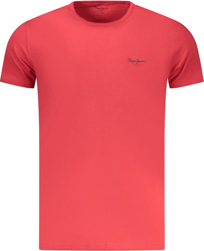 Pepe Jeans Rosso Cotton Men's T-Shirt Rood