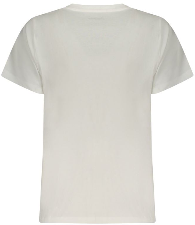 Pepe Jeans Bianco Cotton Womens T-Shirt Wit