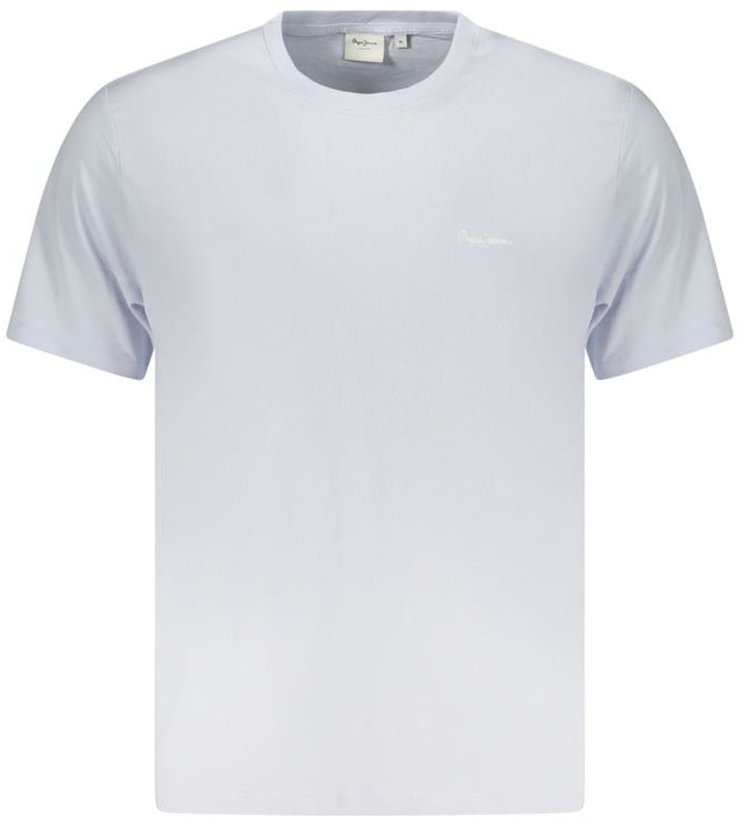 Pepe Jeans Azzurro Cotton Mens T-Shirt Blauw