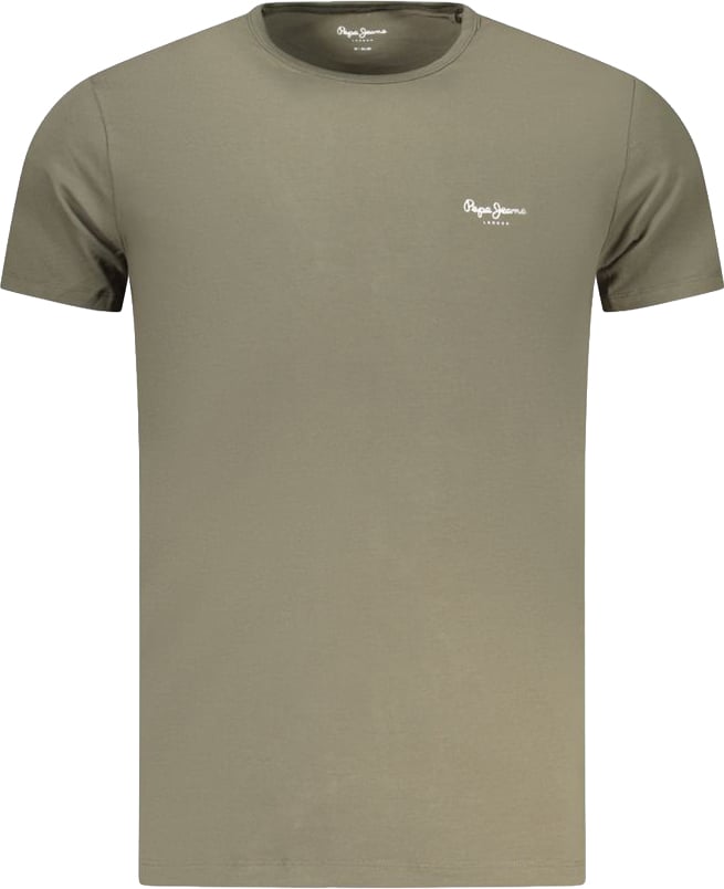 Pepe Jeans Verde Cotton Men's T-Shirt Geel