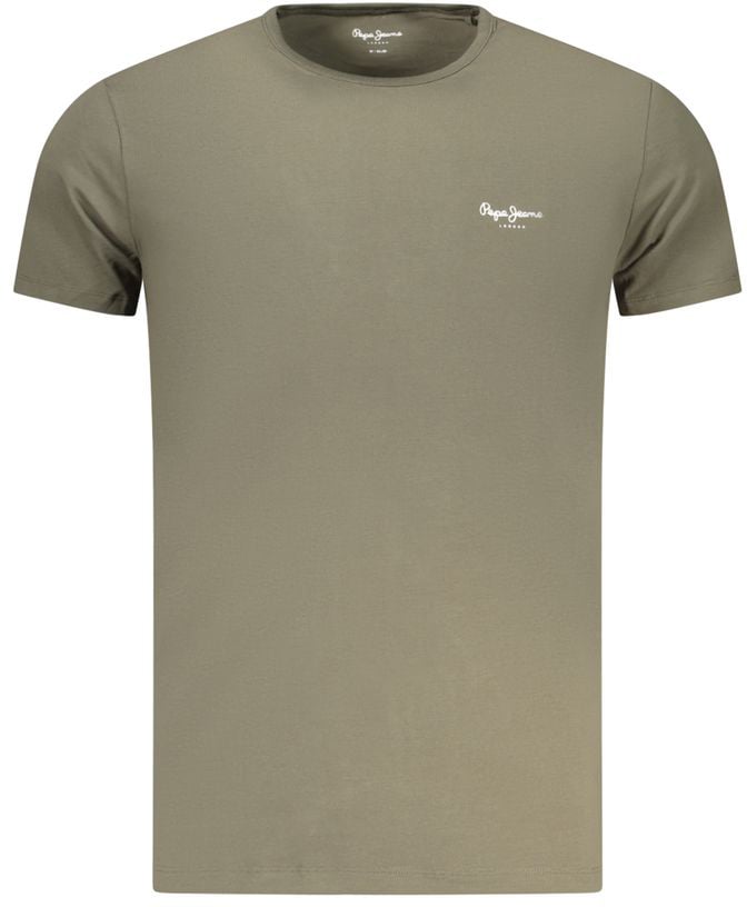 Pepe Jeans Verde Cotton Men's T-Shirt Geel