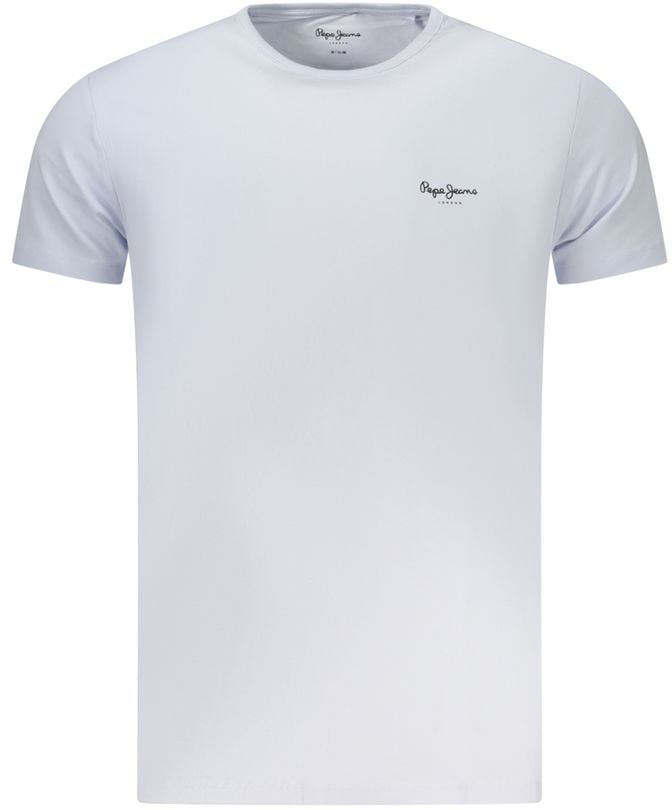 Pepe Jeans Azzurro Cotton Men T-Shirt Blauw