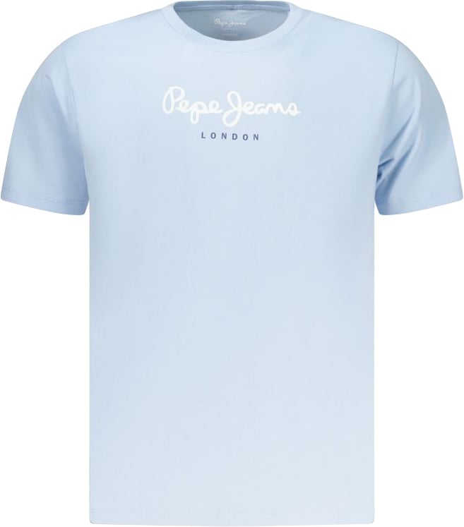 Pepe Jeans Azzurro Cotton Men T-Shirt Blauw