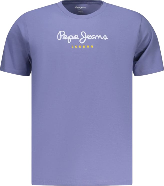 Pepe Jeans Blu Cotton Men T-Shirt Blauw