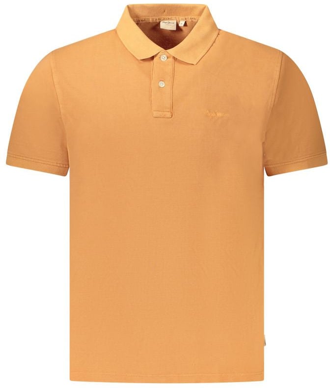 Pepe Jeans Arancione Cotton Men Polo Oranje