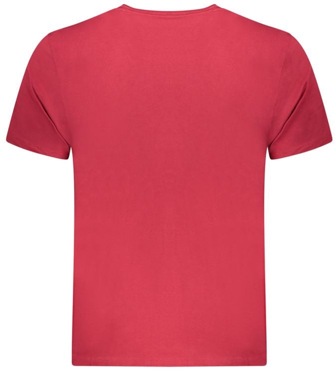Pepe Jeans Rosso Cotton Men T-Shirt Rood