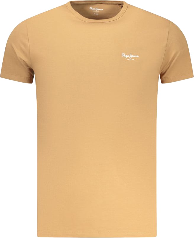 Pepe Jeans Marrone Cotton Men T-Shirt Bruin