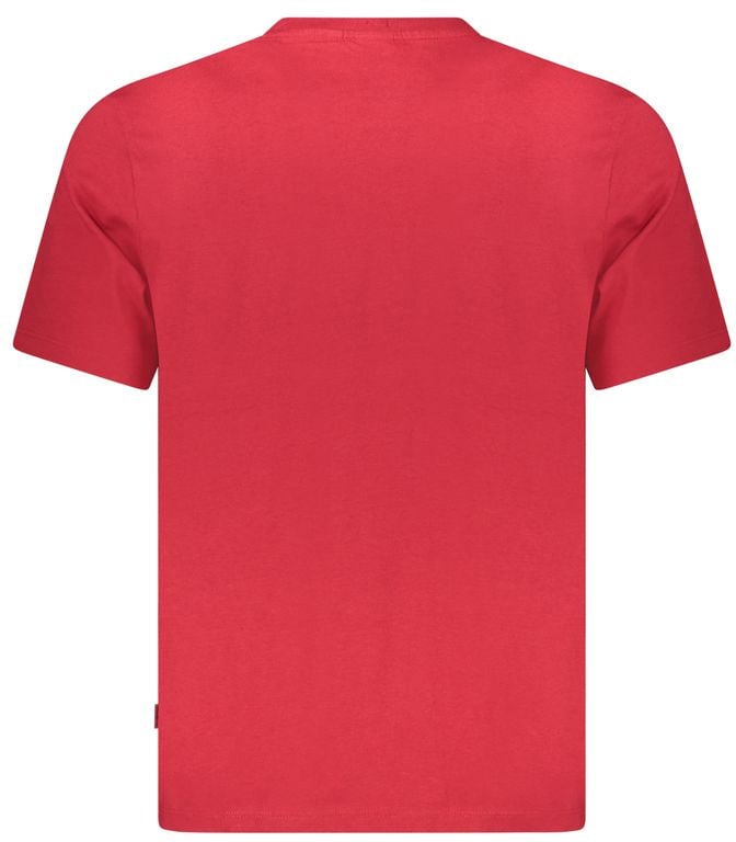 Pepe Jeans Red Cotton Men T-Shirt Rood