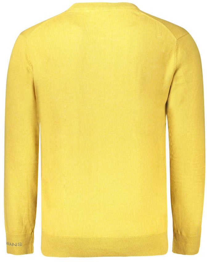 Pepe Jeans Yellow Cotton Men Sweater Geel