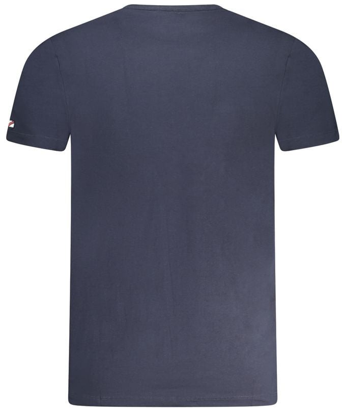 Pepe Jeans Blue Cotton T-Shirt Blauw