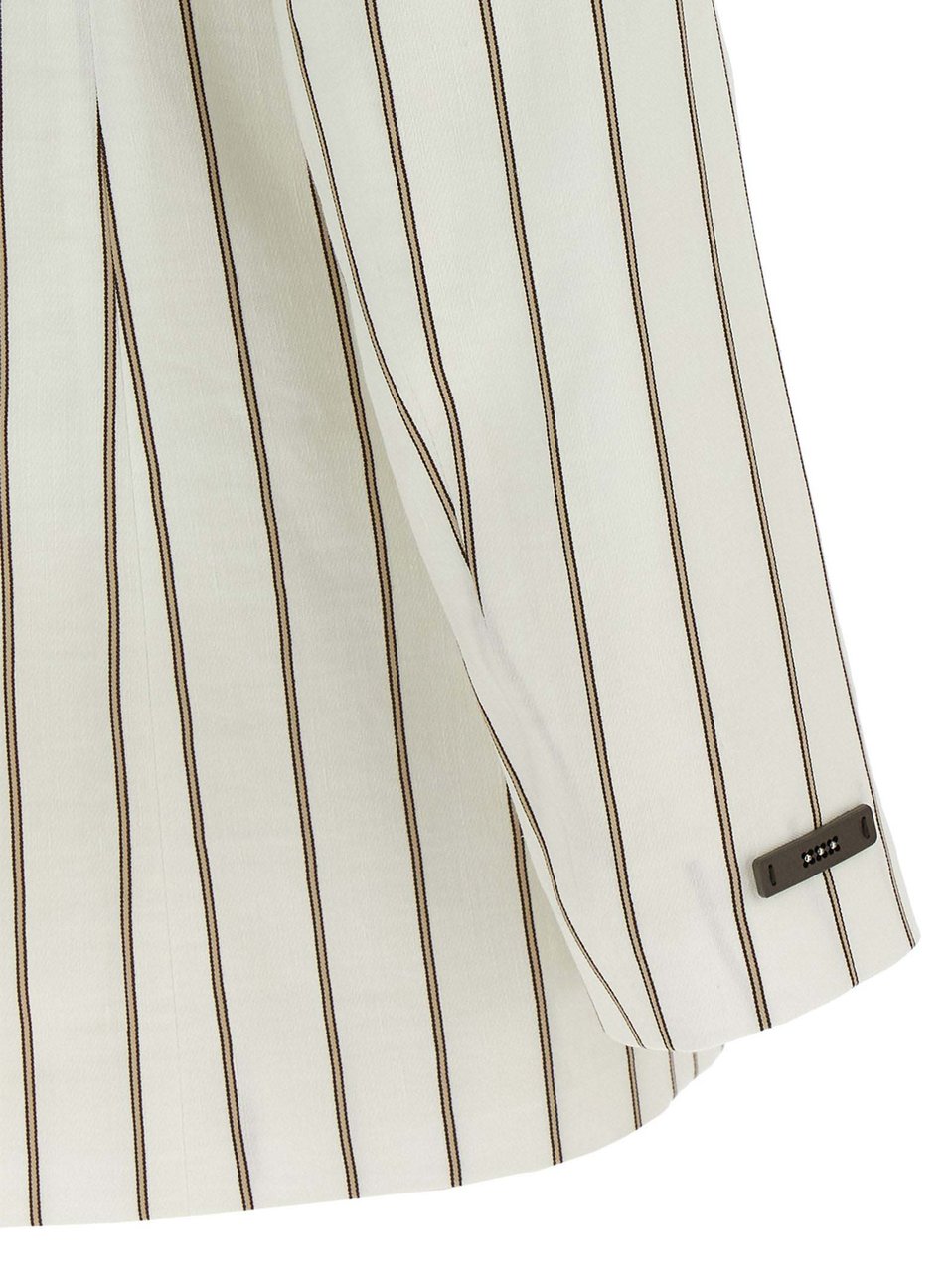 Peserico White Linen Blazer Wit