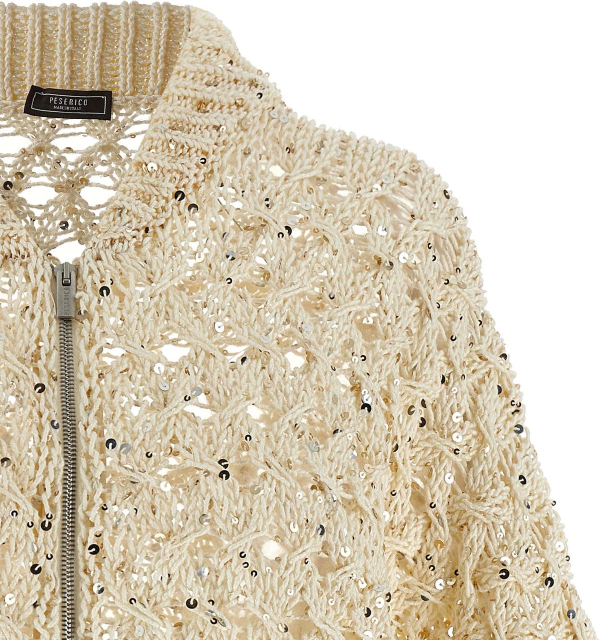 Peserico Beige Cotton Cardigan Beige