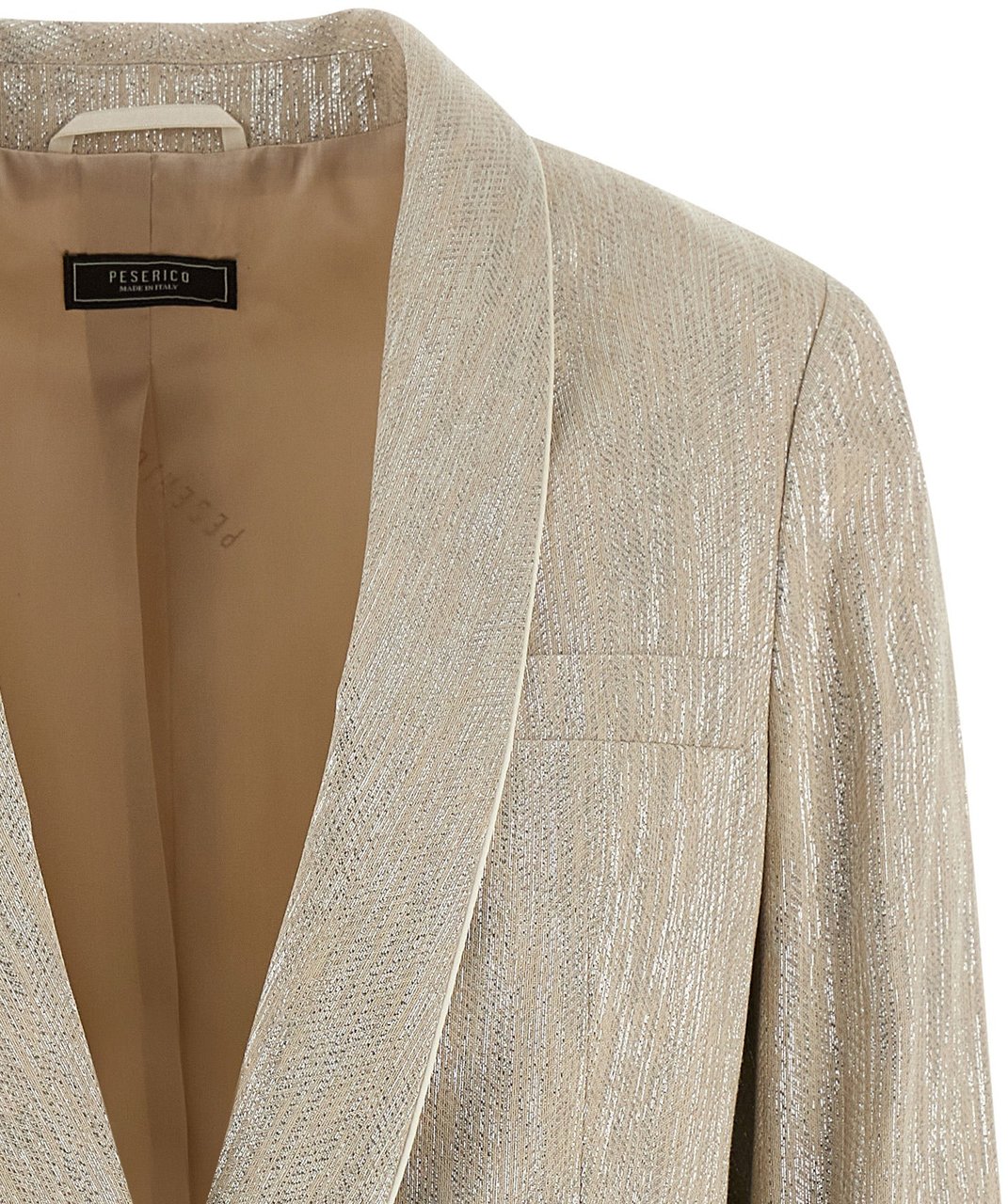 Peserico Beige Viscose Blazer Beige