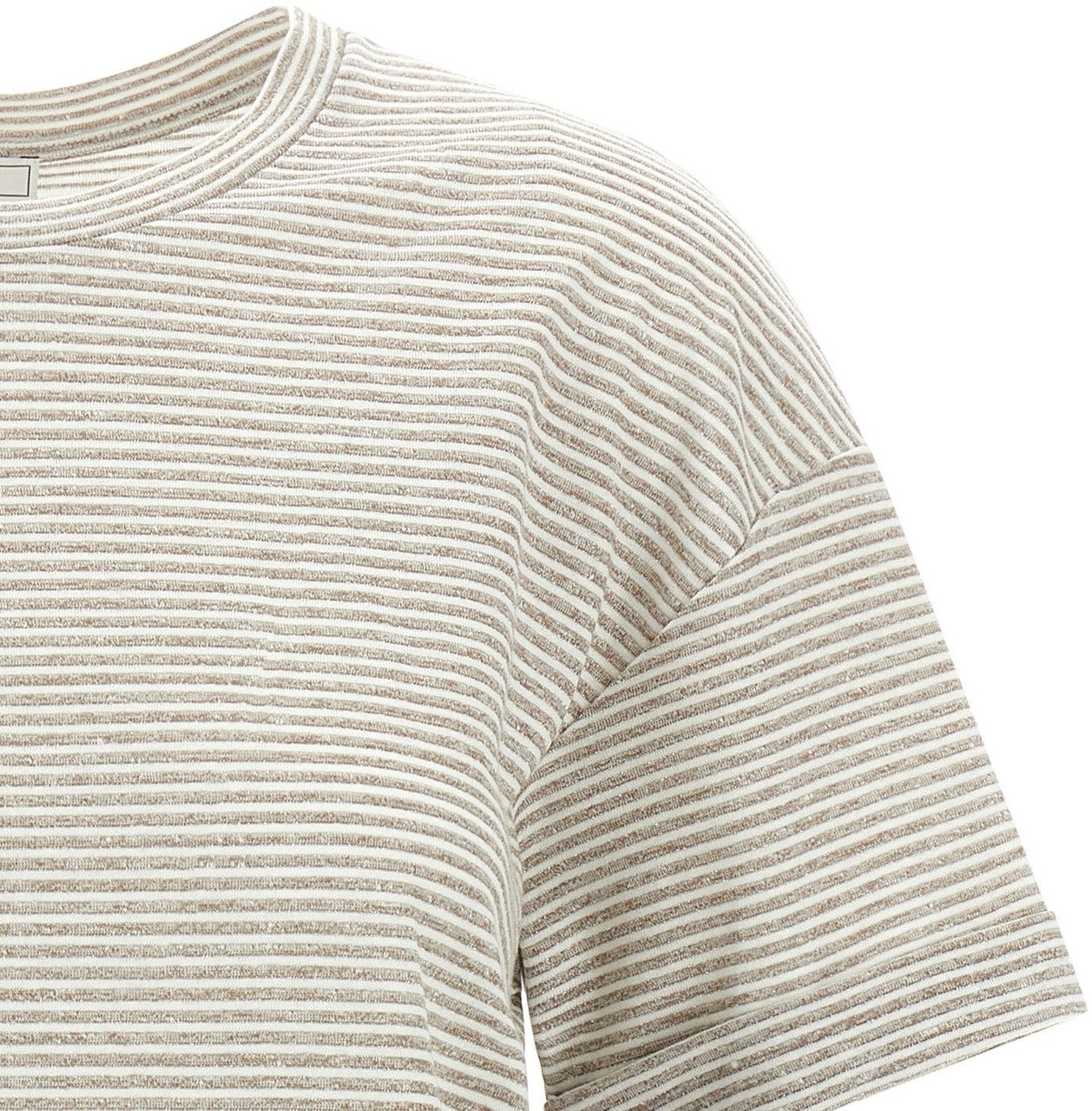 Peserico Beige Linen T-Shirt Beige
