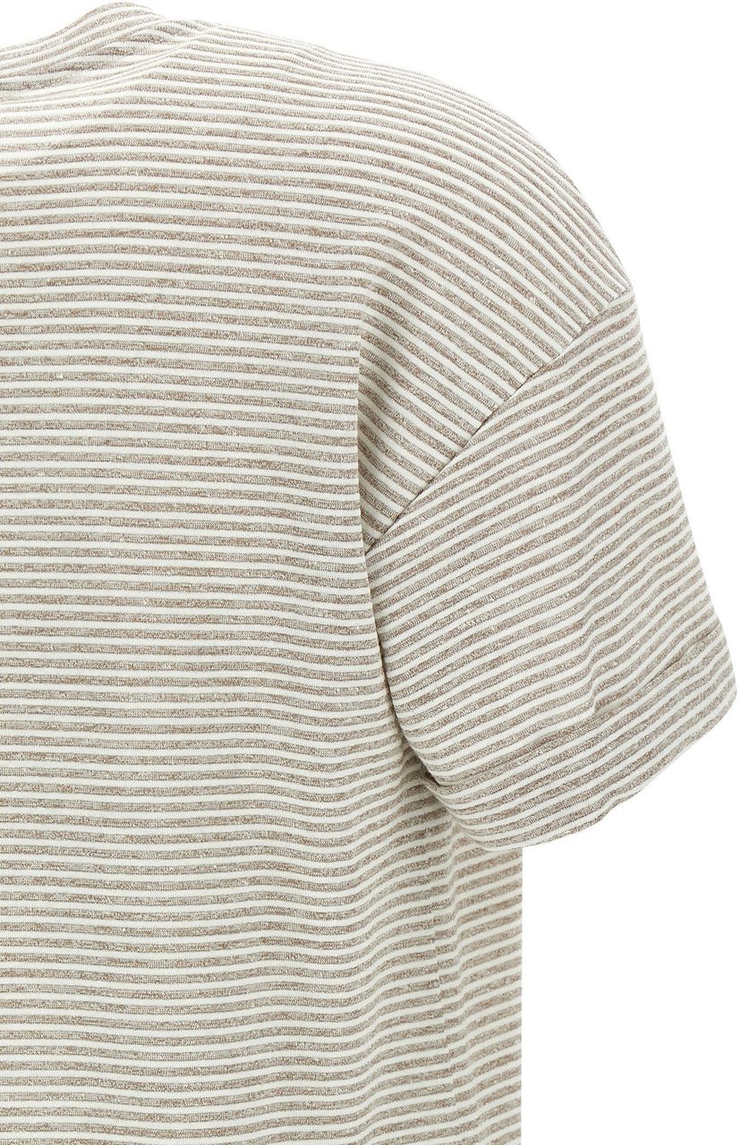 Peserico Beige Linen T-Shirt Beige