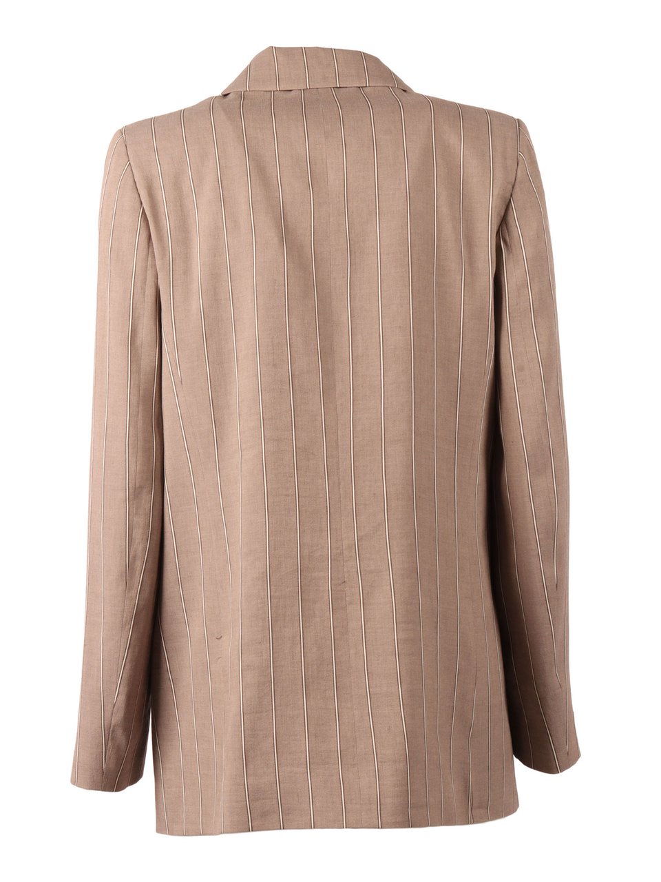 Peserico Woman Jacket Pinstripe Tailored Jacket Bruin