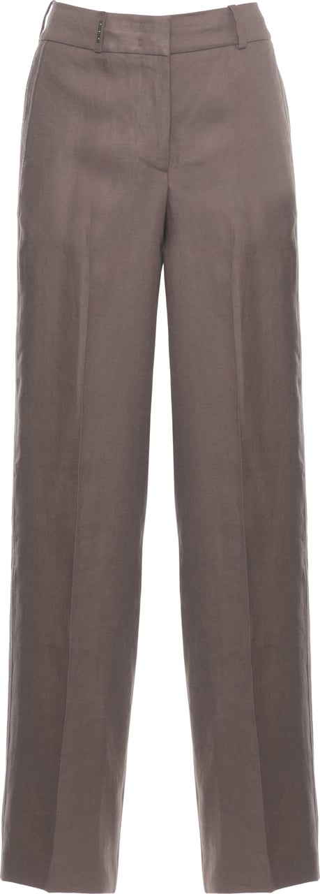 Peserico Trousers Brown Taupe
