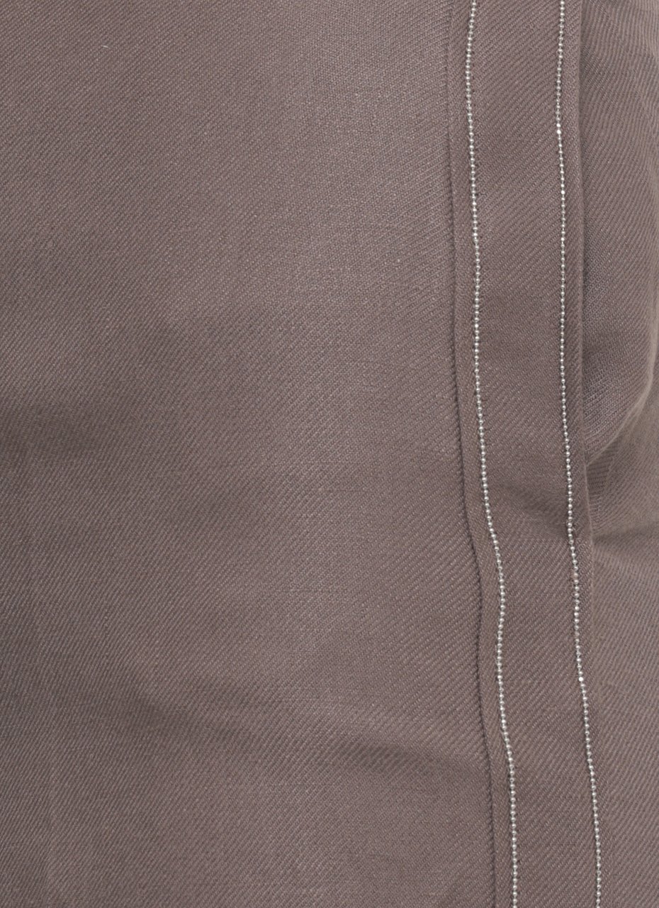 Peserico Trousers Brown Taupe