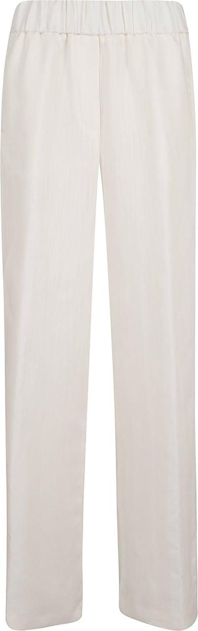 PESERICO PANTALONE DONNA RESCA TINTO FILO DI LINO Wit